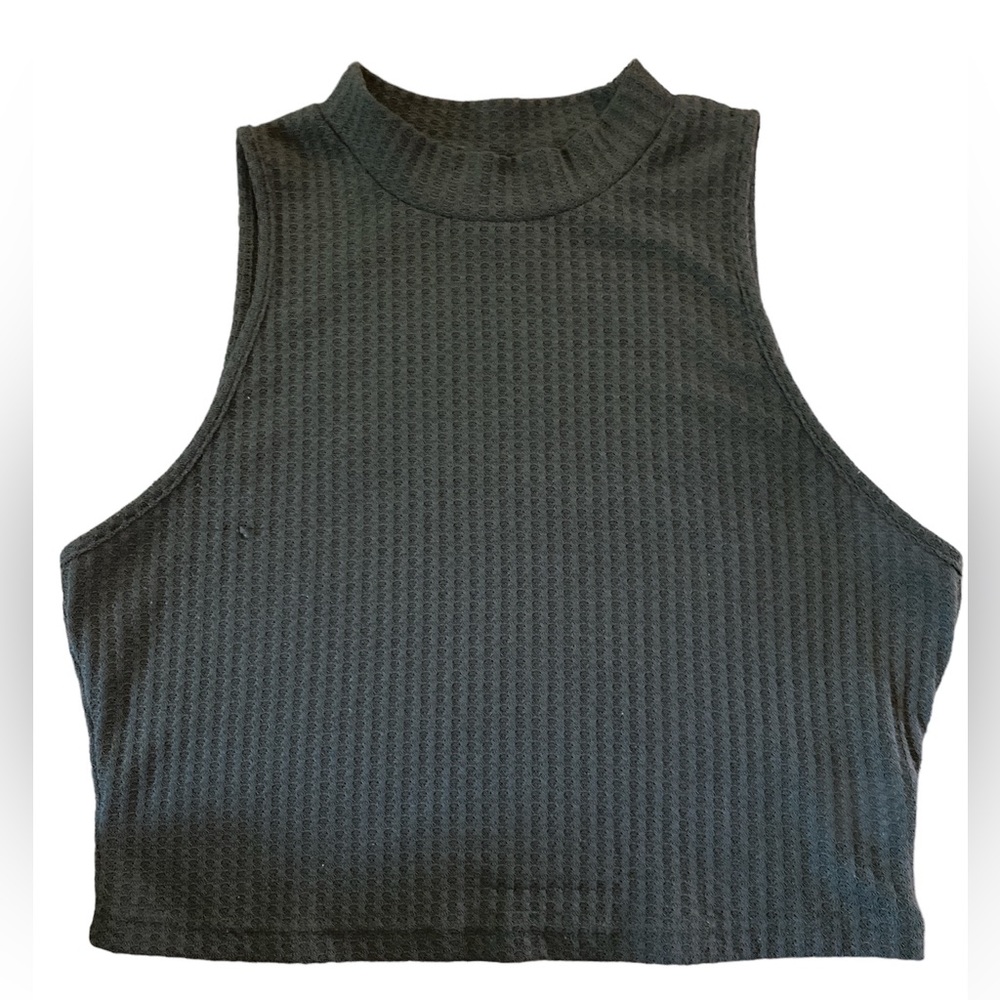 Shein Curve Olive Green Crop Top